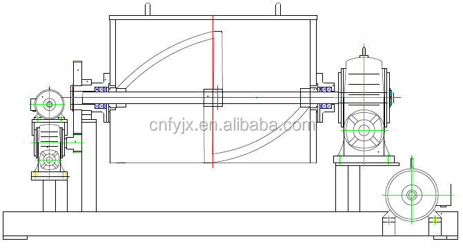 Extractum mixer through Mixing Machine for Veterinary drugs Horizontal Static Blender